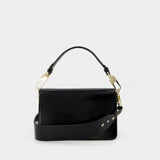 Shoulder Hobo Bag - Chylak - Black Glossy - Leather