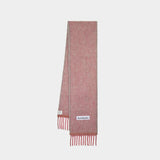 Vally Solid Scarf - Acne Studios - Wool - Dusty Pink