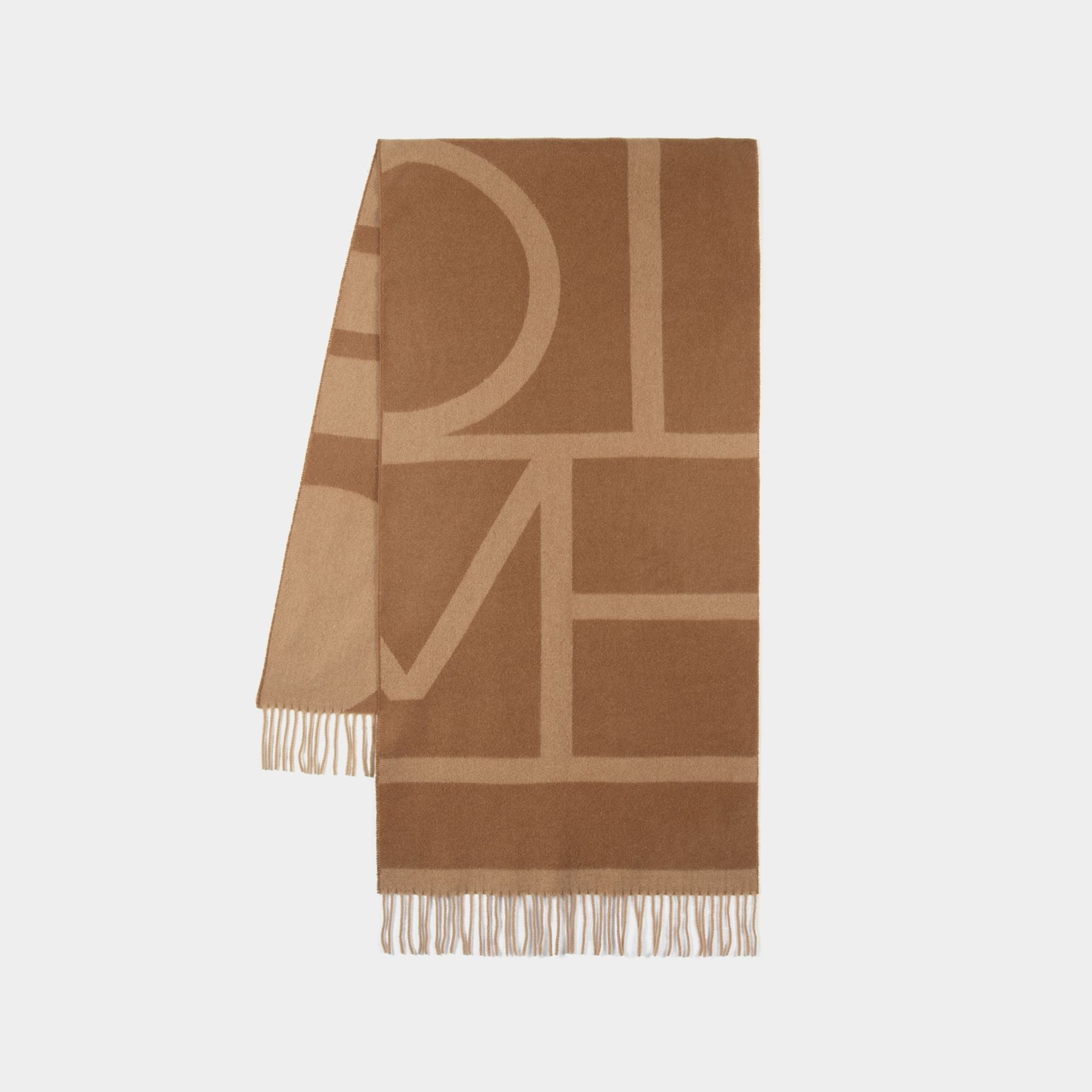 Monogram jacquard wool scarf - Toteme - Women