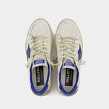 Ball Star Sneakers - Golden Goose - White/Bluette - Leather