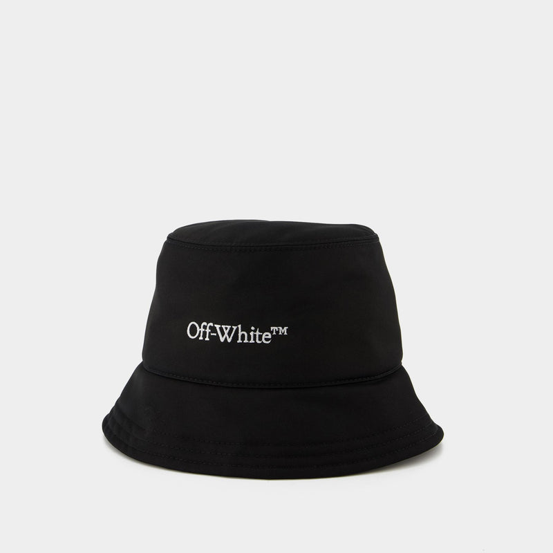 Bookish Bucket Hat - Off White - Black/White - Cotton