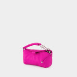 San Diego S Crossbody - Off White - Fuchsia - Leather
