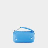 San Diego S Crossbody - Off White - Light Blue  - Leather