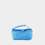 San Diego S Crossbody - Off White - Light Blue  - Leather