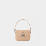 Plain Binder S Crossbody - Off White - Peach/Orange - Leather