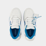 Ouf Of Office Sneakers - Off White - Leather - White Blue