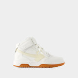Out Of Office Mid Top Sneakers - Off White - Leather - White