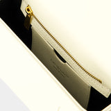 Hobo Plain Binder Bag - Off White - Leather - Beige