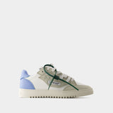 5.0 Off Court Sneakers - Off White - Leather - Light Blue