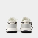 Sneakers Runner B - Off White - Leather - White/Black