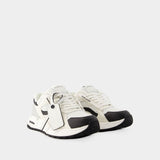 Sneakers Runner B - Off White - Leather - White/Black