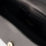 Edge Weaving Shoulder Bag - Off White - Leather - Black