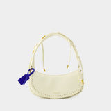 Edge Weaving Shoulder Bag - Off White - Leather - Beige