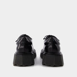Calf Sponge Derby 1000 Black No Color Flat Shoes