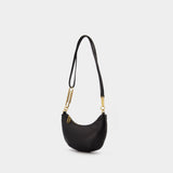 Logo Stamp Shoulder Bag - Off White - Leather - Black