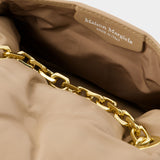 Glam Slam Flap Small Crossbody - Maison Margiela - Leather - Beige