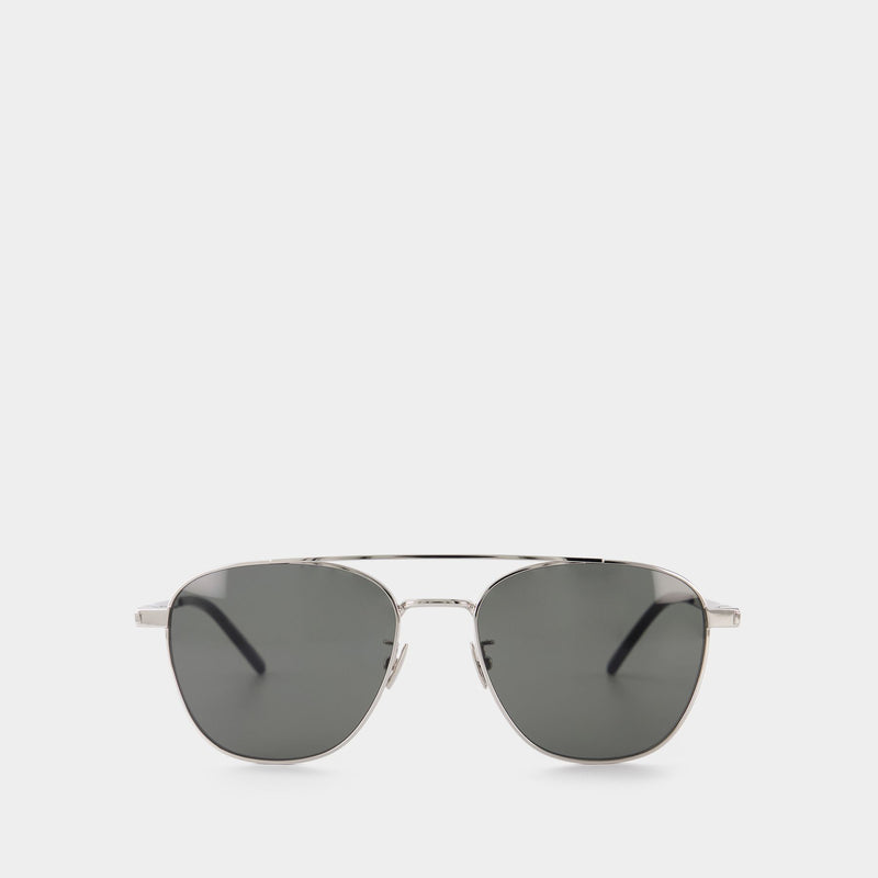 Sunglasses in Silver/Grey Metal