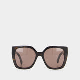 Sunglasses - Gucci  - Acetate - Brown