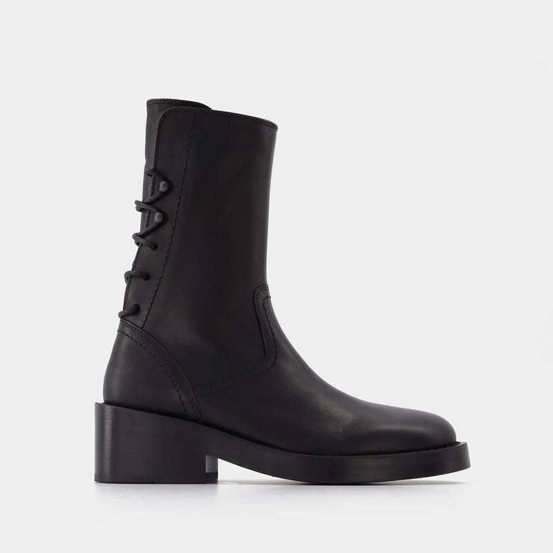Henrica Ankle Boots - Ann Demeulemeester - Black - Leather