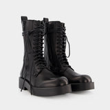 Maxim Ankle Boots in Black Leather