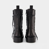 Maxim Ankle Boots in Black Leather