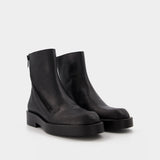 Ernest Ankle Boots in Black Leather