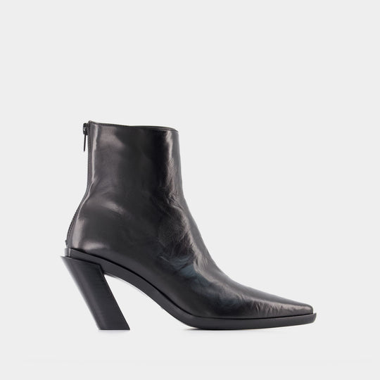 Florentine Ankle Boots - Ann Demeulemeester - Black - Leather