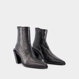 Florentine Ankle Boots - Ann Demeulemeester - Black - Leather