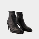 Hedy Ankle Boots - Ann Demeulemeester - Leather - Black