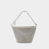 Gia Shoulder Hobo Bag - Cult Gaia - Silver - Strass