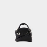 Circle Mini Hobo Bag - Osoi - Faded Black - Leather
