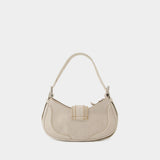 Hobo Brocle Bag - Osoi - Leather - Beige