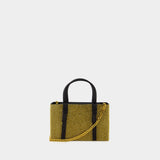 Bow Midi Shopper Bag - Kara - Mesh - Gold