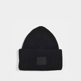 Hat - Acne Studios - Black - Wool