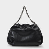 The Ball Bag in Black Leather