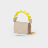 Shoulder Bag Jessie in Multicolor Calf Grained Leather