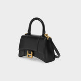 Hourglass Xs Bag - Balenciaga - Black - Leather
