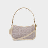 Hobo Swinger bag - Coach - Jacquard - Beige