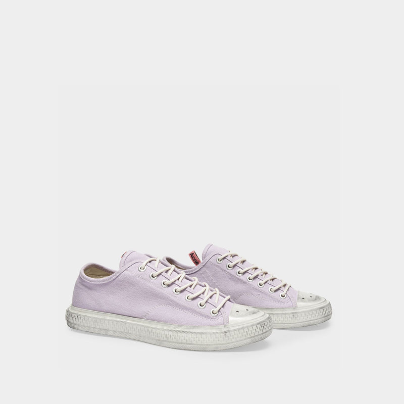 Ballow Tumbled Sneakers in Purple Canvas