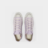 Ballow Tumbled Sneakers in Purple Canvas