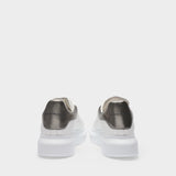 Oversized Sneakers - Alexander Mcqueen - Leather - White/Grey
