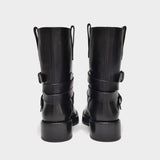 Julian A. Ankle Boots in Black Leather