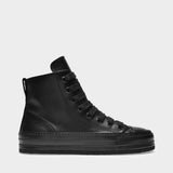 Raven Sneakers in Black Leather