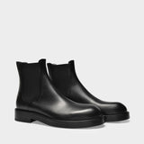Stef Chelsea Ankle Boots in Black Leather