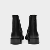 Stef Chelsea Ankle Boots in Black Leather