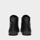 Raven Sneakers in Black Leather