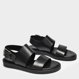 Lore Sandals in Black Leather