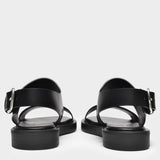 Lore Sandals in Black Leather