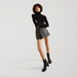 Lisa Ankle Boots in Black Leather