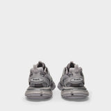 Track Sneakers in Grey Canvas